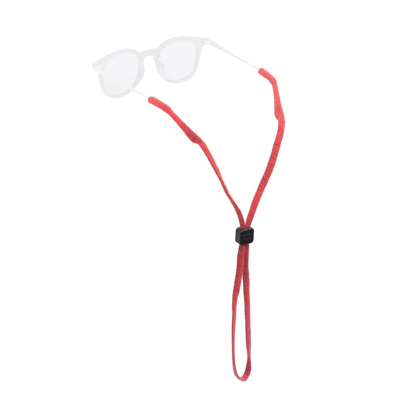 Load image into Gallery viewer, Clear eyeglasses with a red cord on a white background
