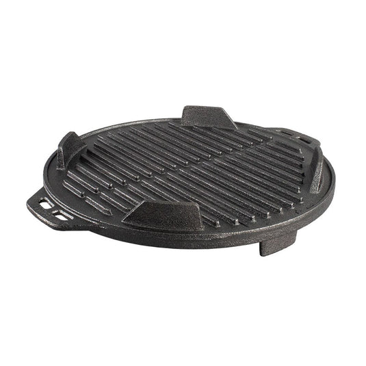 Lodge Cast Iron 12 Inch Cast Iron Portable Round Grill