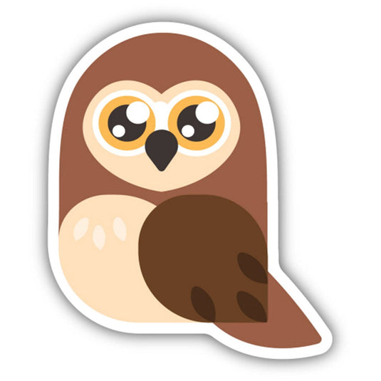 Cartoony Owl Sticker