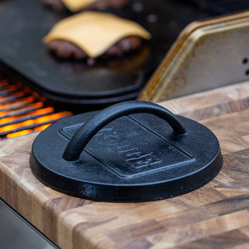 Load image into Gallery viewer, Lodge Cast Iron 6.25 Inch Burger Press
