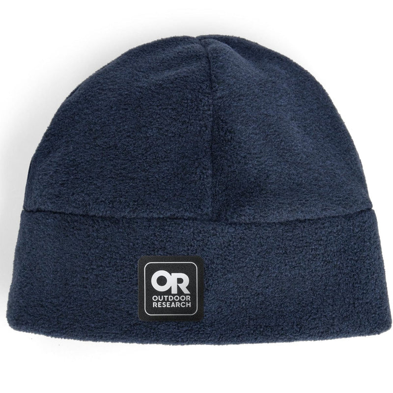 Load image into Gallery viewer, Navy blue beanie with Outdoor Research logo on a white background
