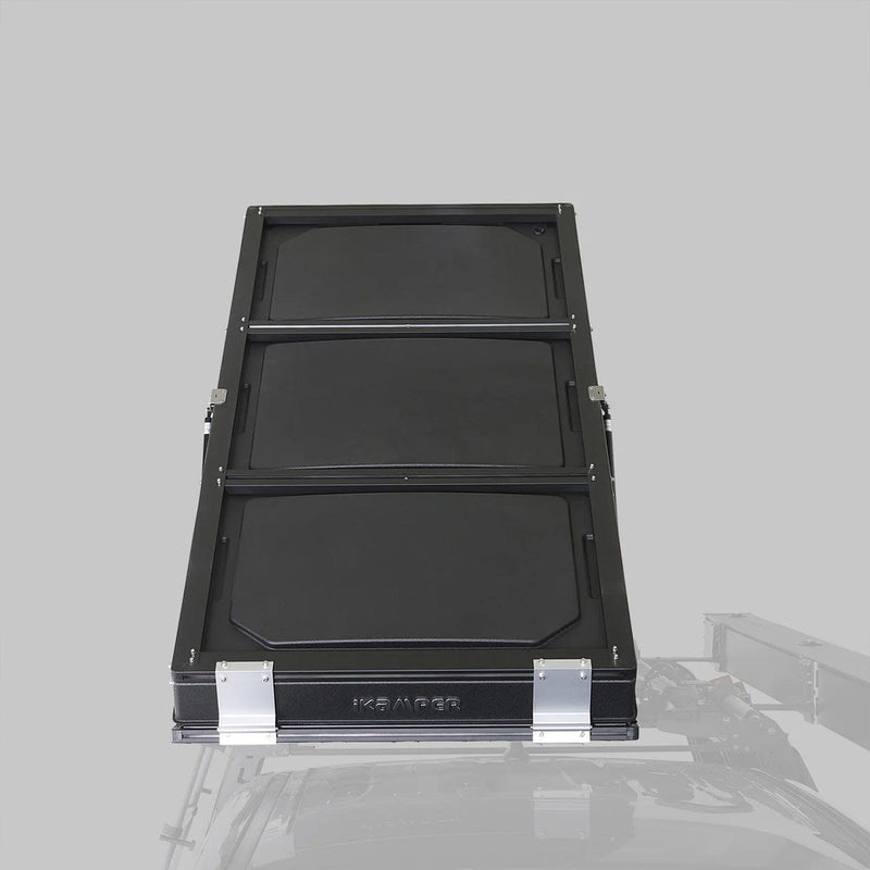 Load image into Gallery viewer, Black metal frame with &#39;IXOMOR&#39; branding on a gray background
