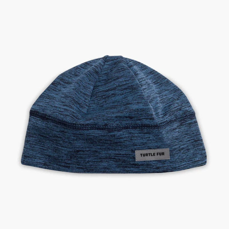 Load image into Gallery viewer, Blue beanie with a label on a white background
