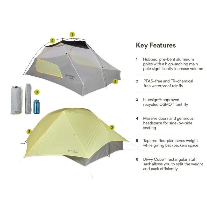 Load image into Gallery viewer, Nemo Equipment Mayfly OSMO Lightweight 3 Person Backpacking Tent
