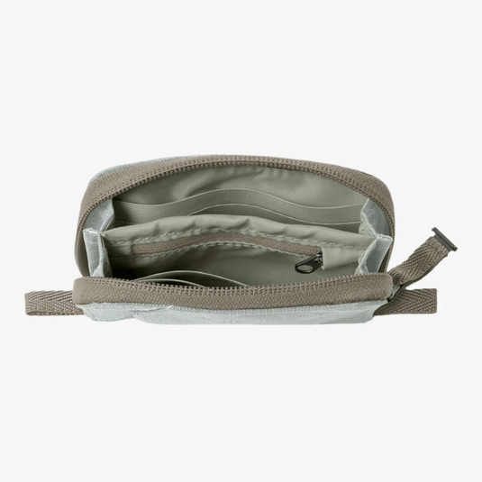Open tactical pouch with compartments on a white background