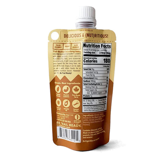 Trail Butter Maple Syrup & Sea Salt Almond Cashew 4.5oz Big Pouch