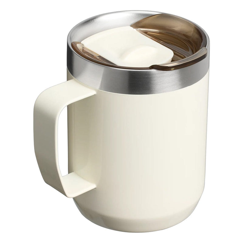 Load image into Gallery viewer, White mug with a metallic rim on a white background
