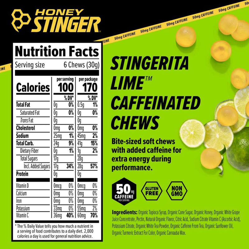 Load image into Gallery viewer, Honey Stinger Stingerita Lime Energy Chews
