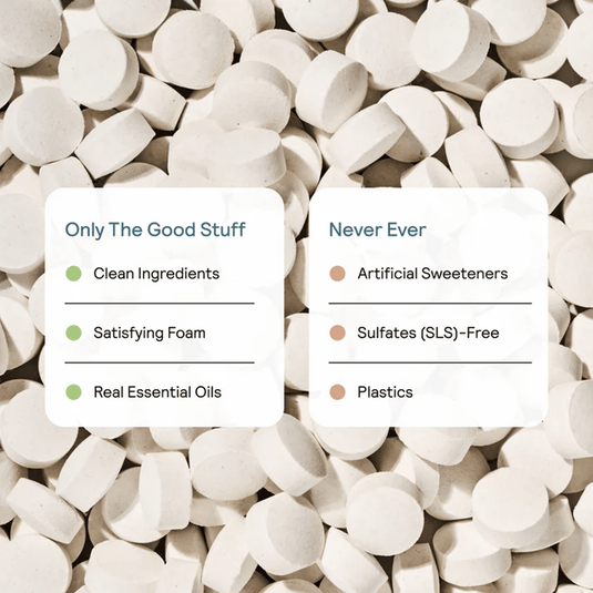 Huppy Fluoride-Free Toothpaste Tablets Peppermint