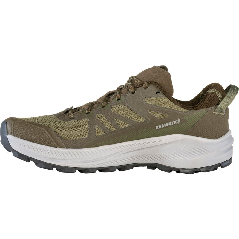 Load image into Gallery viewer, Green hiking shoe with white sole on a white background
