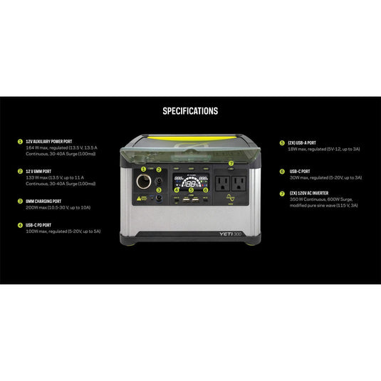 Goal Zero YETI 300 6G 120V Power Station