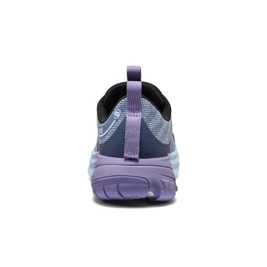 Purple and black sneaker on a white background