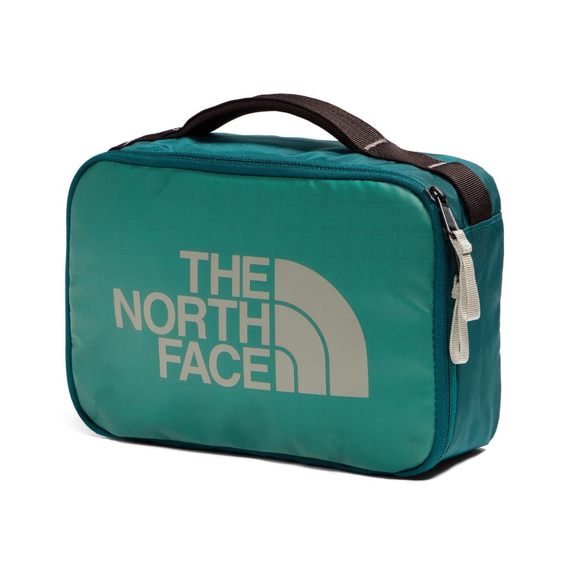Load image into Gallery viewer, Green The North Face bag on a white background
