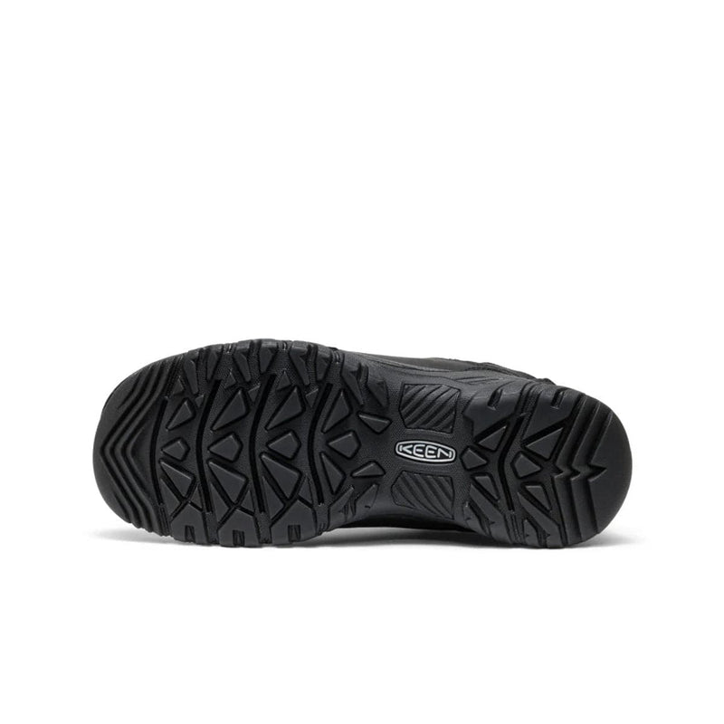 Load image into Gallery viewer, Black shoe with a prominent sole on a white background
