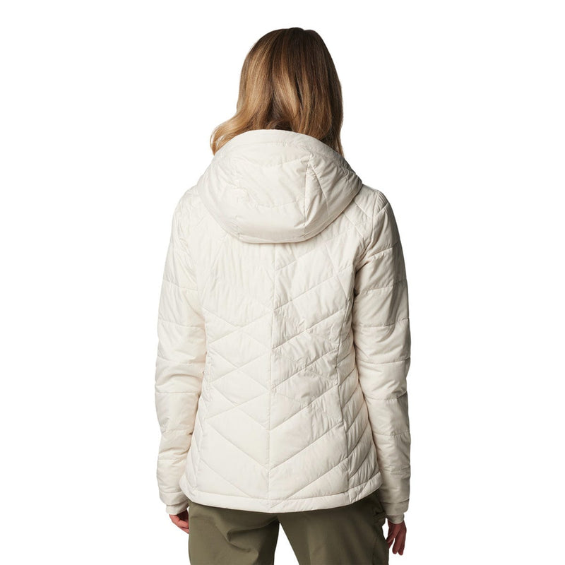 Load image into Gallery viewer, Person wearing a white quilted jacket on a white background
