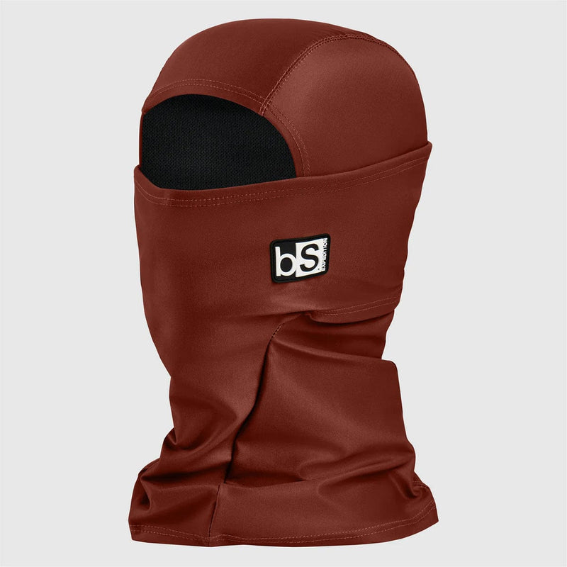 Load image into Gallery viewer, Brown balaclava with a logo on a white background
