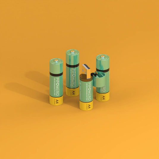 Mpowerd Rechargeable Batteries - 4 Pack