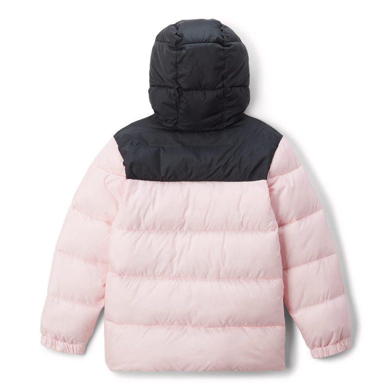 Load image into Gallery viewer, Pink and black puffer jacket on a white background
