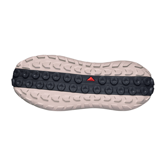 Tread pattern of a shoe sole on a white background