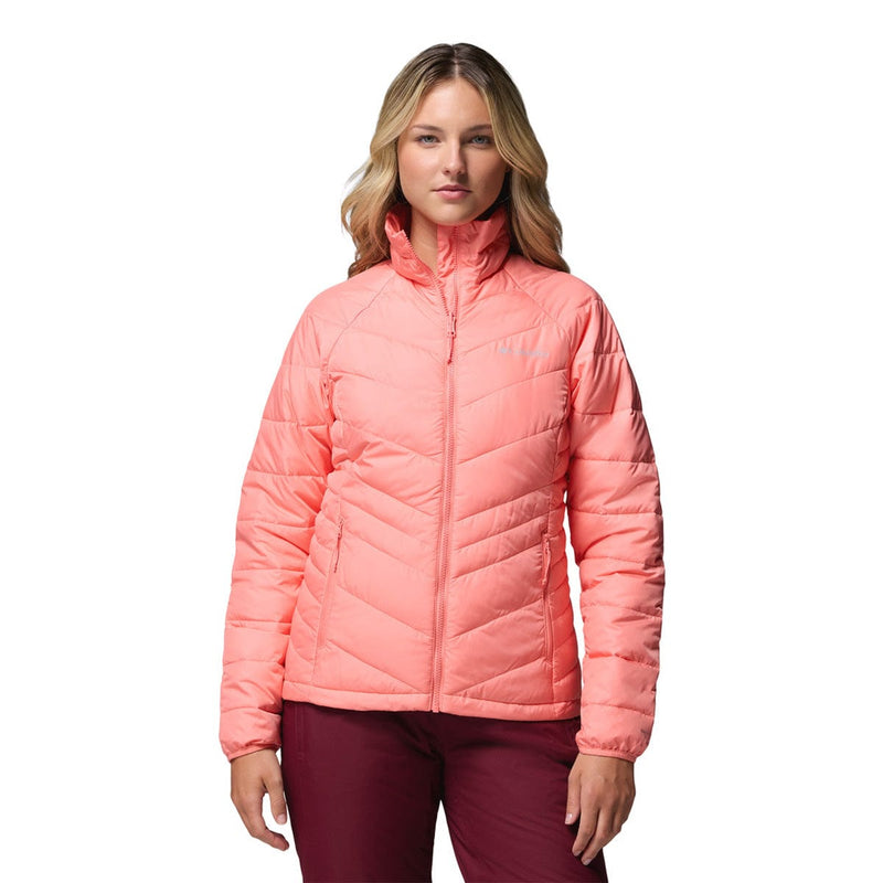 Load image into Gallery viewer, Woman wearing a pink puffer jacket on a white background
