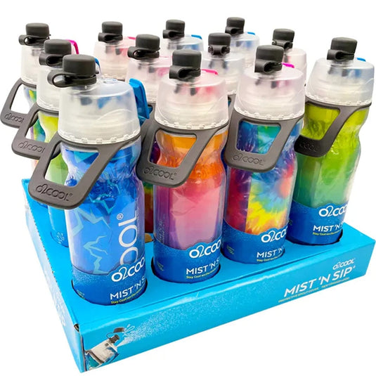 O2COOL Mist 'N Sip Misting Water Bottle 2-in-1 Mist And Sip