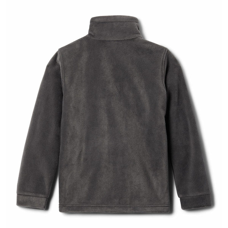 Load image into Gallery viewer, Back view of a gray jacket on a white background

