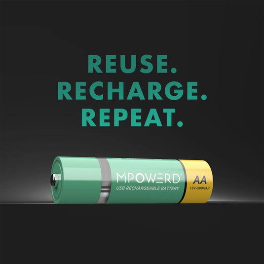 Mpowerd Rechargeable Batteries - 4 Pack