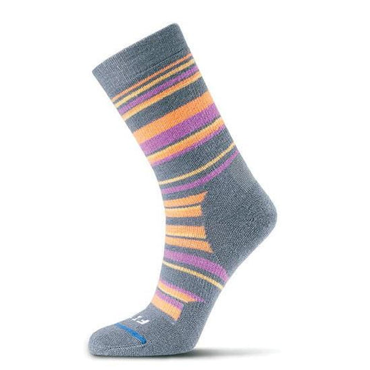 FITS Medium Hiker Striped Crew Socks