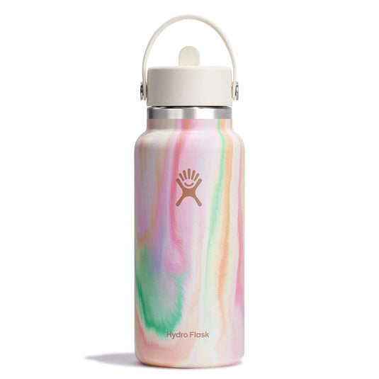 Hydro Flask 32oz. Wide Mouth Straw Cap Sugar Rush Water Bottle – Campmor