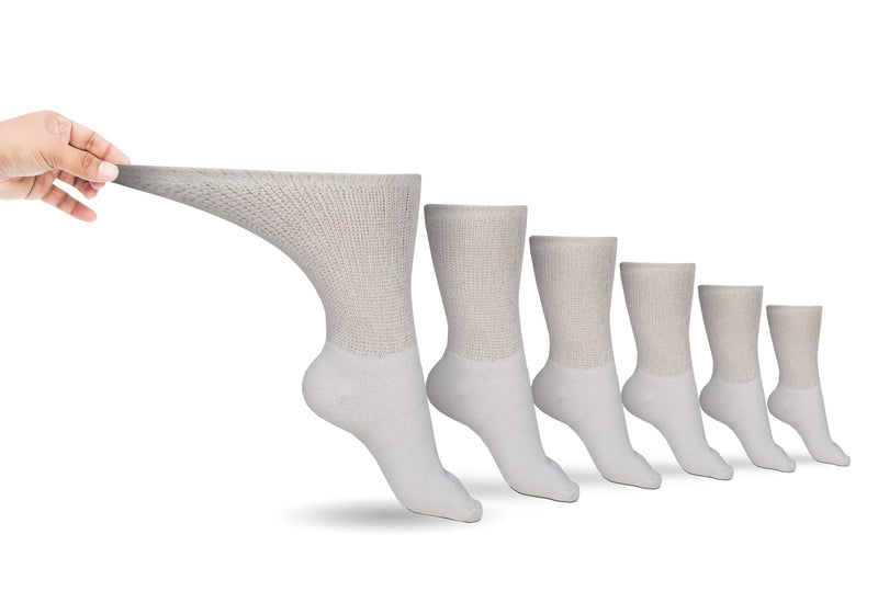 Load image into Gallery viewer, Men&#39;s Cotton Diabetic Crew Socks (6 Pair) by DIABETIC SOCK CLUB
