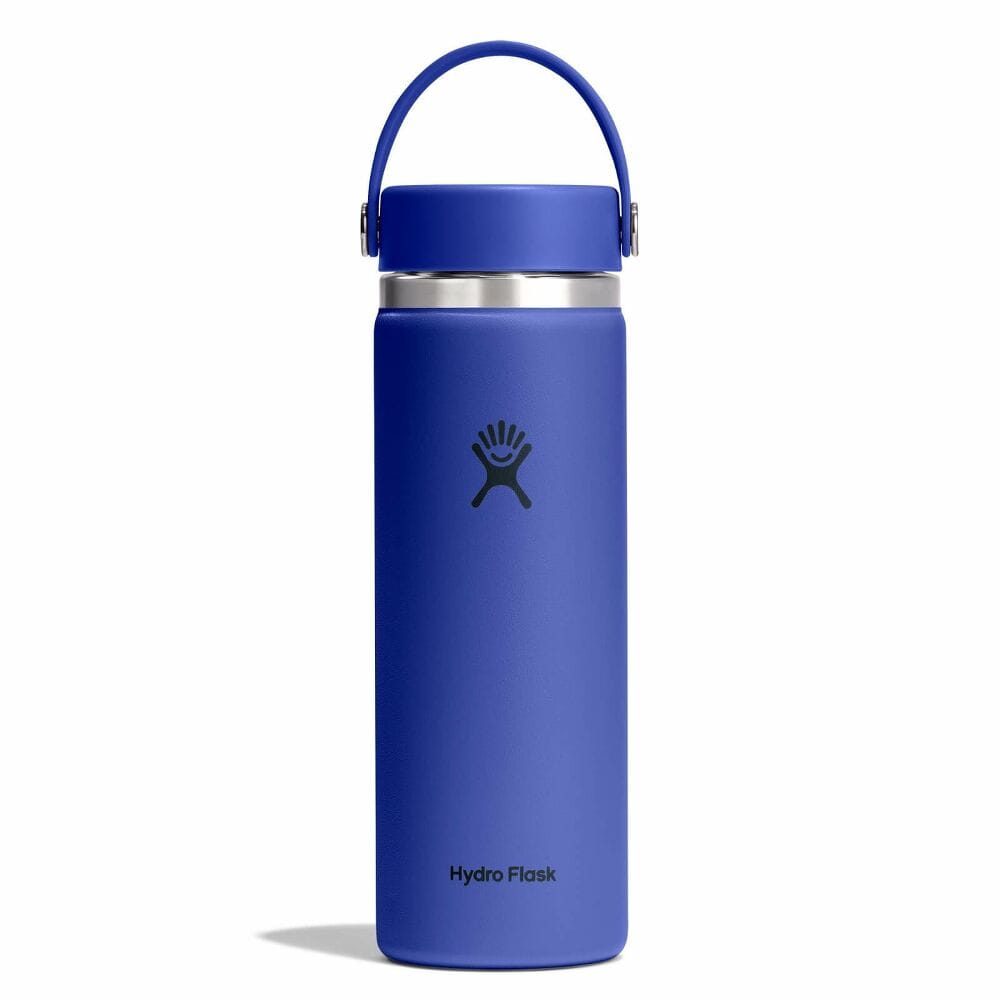 20 oz hydro flask gray Hydro Flask 20 oz. Wide Mouth With Flex Cap 2.0 Water Bottle, Capri Blue