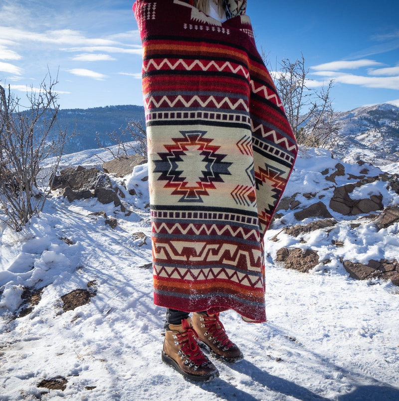 Load image into Gallery viewer, Andean Alpaca Wool Blanket - Wildfire by Alpaca Threadz
