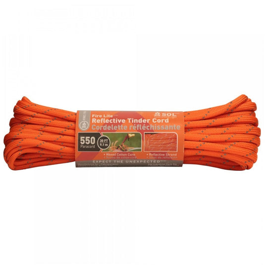 SOL  Fire Lite Tinder Cord 550, 30 ft.