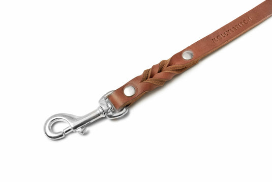 Butter Leather 3x Adjustable Dog Leash - Sahara Cognac by Molly And Stitch US