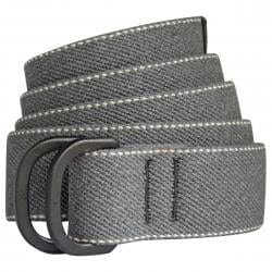 Bison Designs Hyper-Light D-Ring Grey Top Stitch Belt