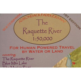 Adirondack Paddlers Map Raquette River