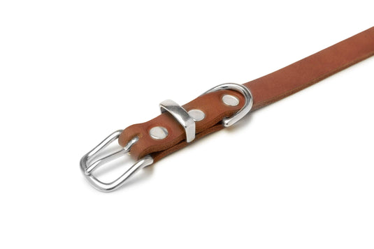 Butter Leather Dog Collar - Sahara Cognac by Molly And Stitch US