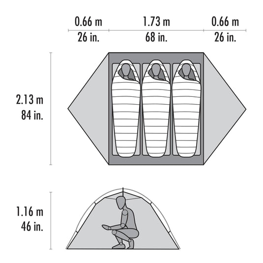 MSR Hubba Hubba 3 Tent V7