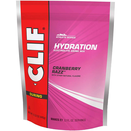 Clif Hydration Electrolyte Cranberry Raz Drink Mix Pouch