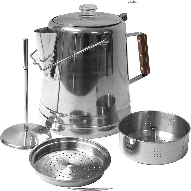 Load image into Gallery viewer, Texsport Stainless Steel Coffee 14 cup Percolator
