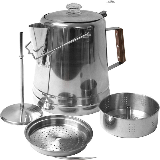 Texsport Stainless Steel Coffee 14 cup Percolator