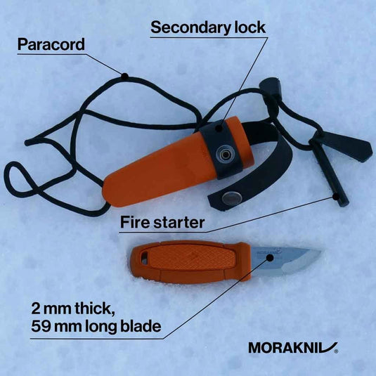 Morakniv Eldris Knife Kit - Burnt Orange - Peg box