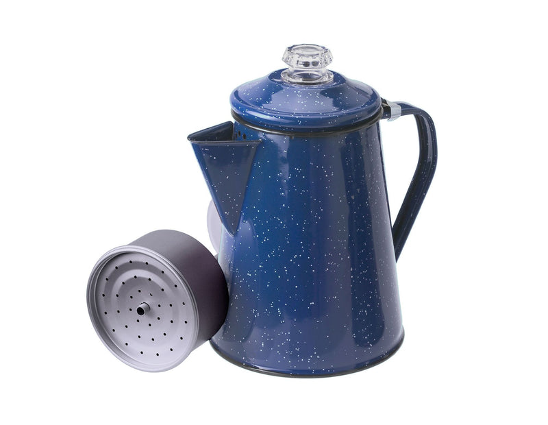 Load image into Gallery viewer, GSI Outdoors Pioneer 8 Cup Blue Enamelware Coffee Percolator

