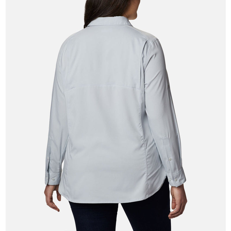 Load image into Gallery viewer, Columbia Women&#39;s Plus Size Silver Ridge Lite Long Sleeve Shirt
