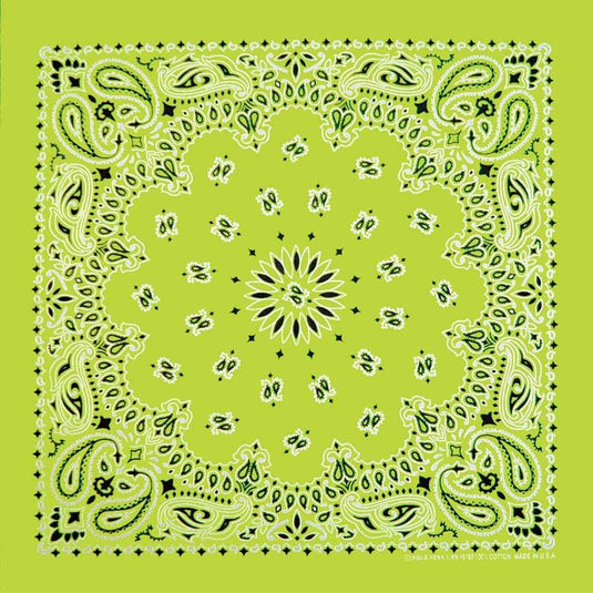 Neon Paisley Bandanas