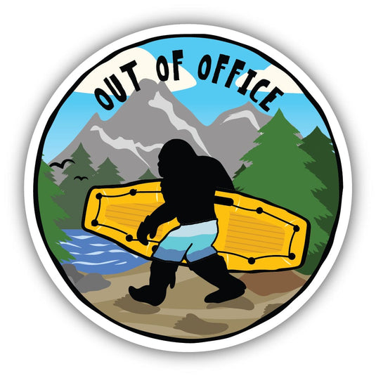 Stickers Northwest OUT OF OFFICE SASQUATCH
