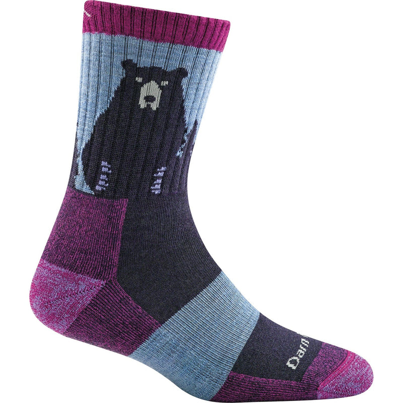 Load image into Gallery viewer, Darn Tough Women&#39;s Bear Town Micro Crew Lightweight Hiking Sock with Cushion
