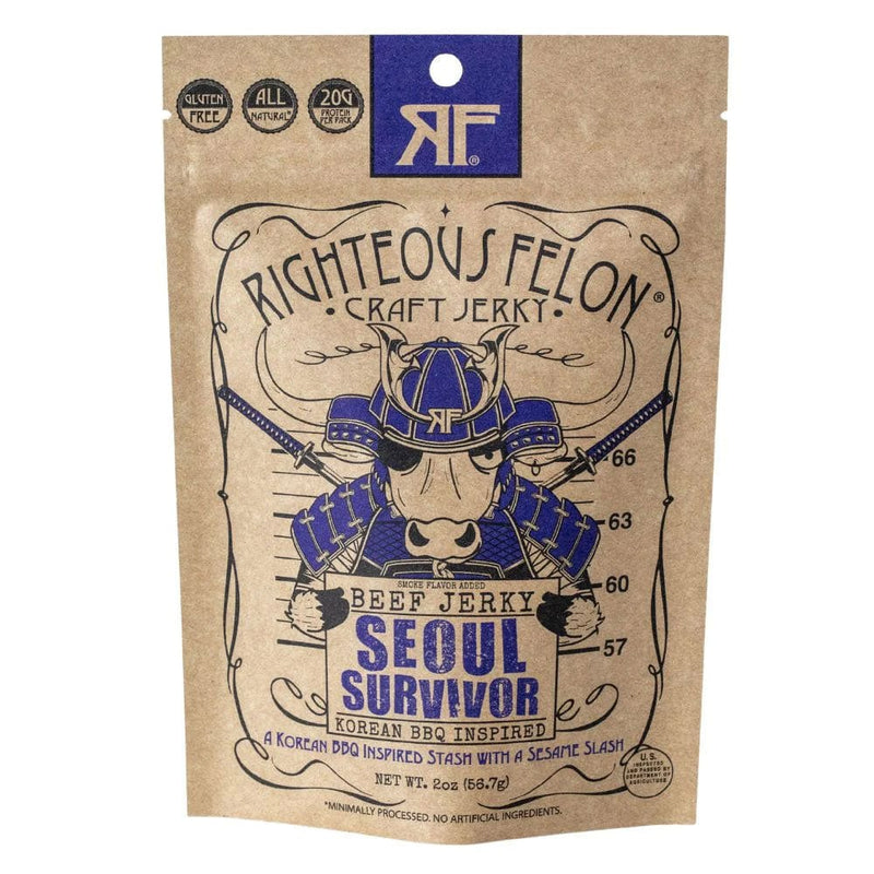 Load image into Gallery viewer, Righteous Felon Craft Seoul Survivor Beef Jerky
