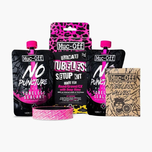 Muc-Off Ultimate Tubeless Kit - DH/Trail/Enduro, 30mm Tape, 44mm Valves