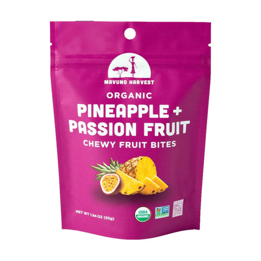 Mavuno Harvest Organic Pineapple + Passionfruit Fruit Bites